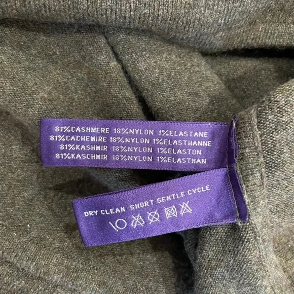 Ralph Lauren Purple Label Olive Long Sleeve Dress​